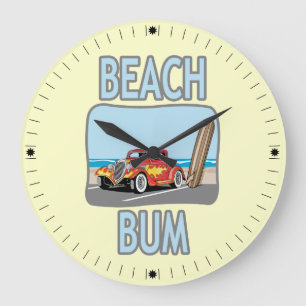 Beach Bum Large Clock
