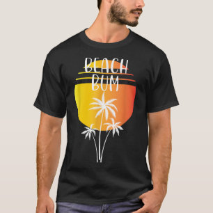 Beach Bum Palm Tree and Sunset T-Shirt