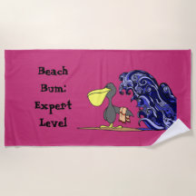 Beach Bum Pelican Towel