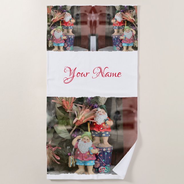 Beach Bum Santa  Towel (Front)