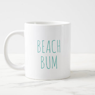 "Beach Bum" Simple Modern Farmhouse Large Coffee Mug
