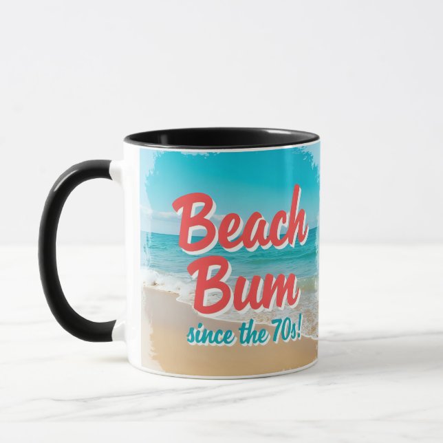 Beach Bum Since the 70s Mug (Left)