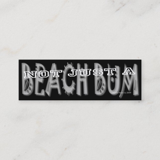 Beach Bum - Social Media Personal Card (Front)