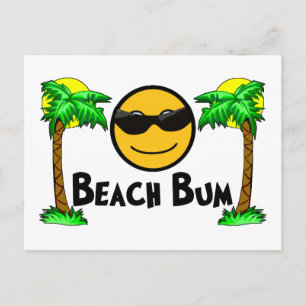 Beach Bum Sunshine & Palm Trees Postcard