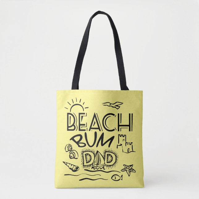 Beach Bum Tote Bag (Front)