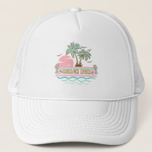 Beach Bum Tropical Beach Summer Trucker Hat