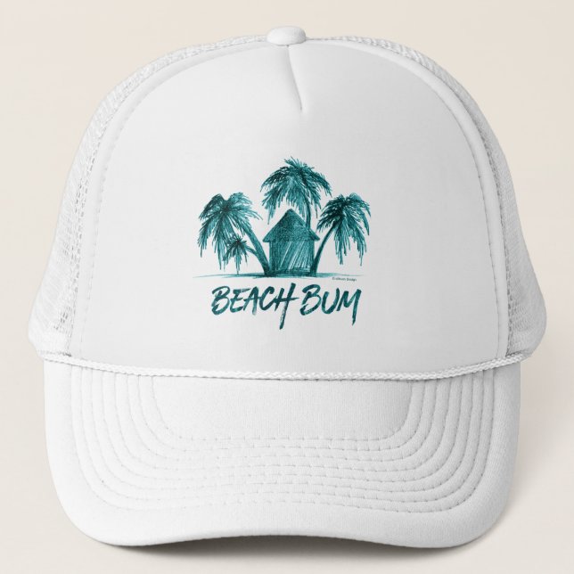 Beach Bum Trucker Hat (Front)