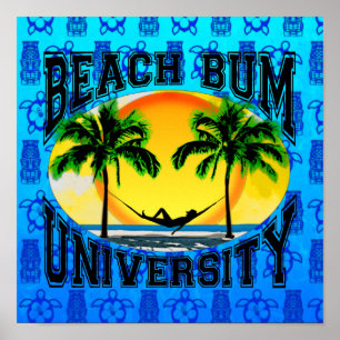 Beach Bum University Poster