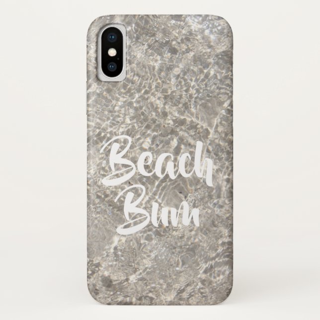Beach bum water on beach sand cute summer Case-Mate iPhone case (Back)