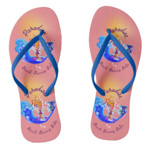 "Beach Bunny" Flip Flops