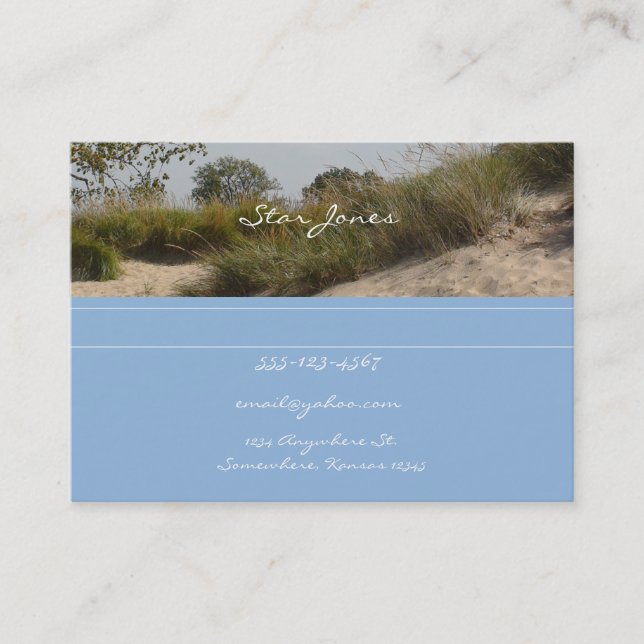 Beach business card (Front)