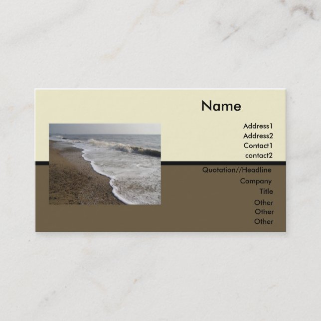 Beach Business Card (Front)