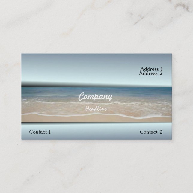 Beach Business Card (Front)