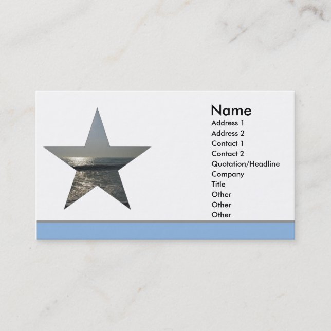 Beach Business Card (Front)