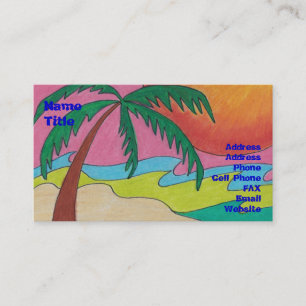Beach Business Card Template