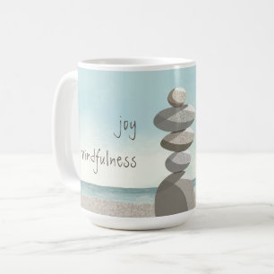 Beach Cairn Stones Mindfulness Coffee Mug