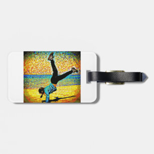 Beach Cartwheel Luggage Tag