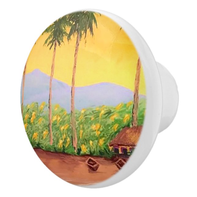 Beach Ceramic Knob (Right)