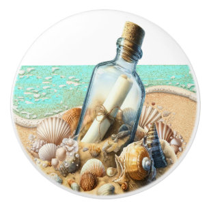 Beach ceramic knob