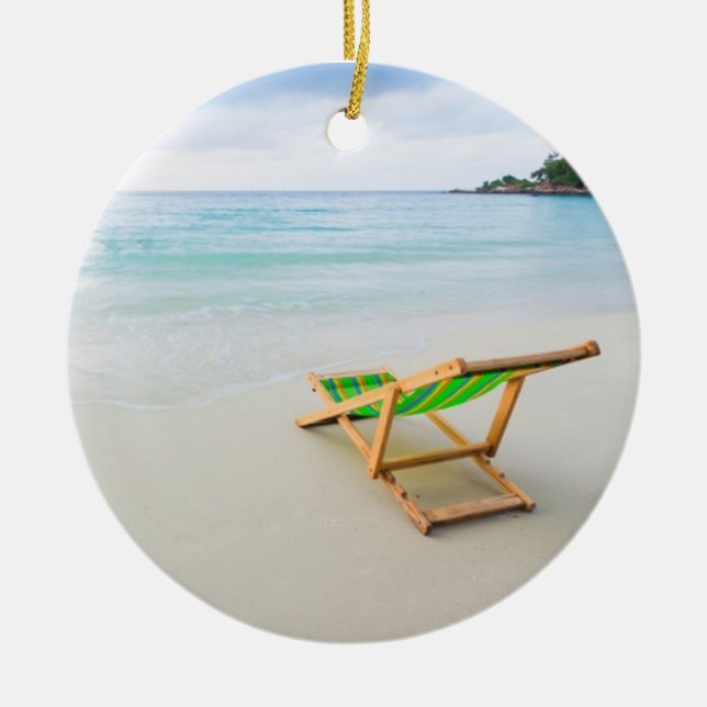 Beach Ceramic Ornament (Front)