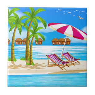 Beach Ceramic Tile