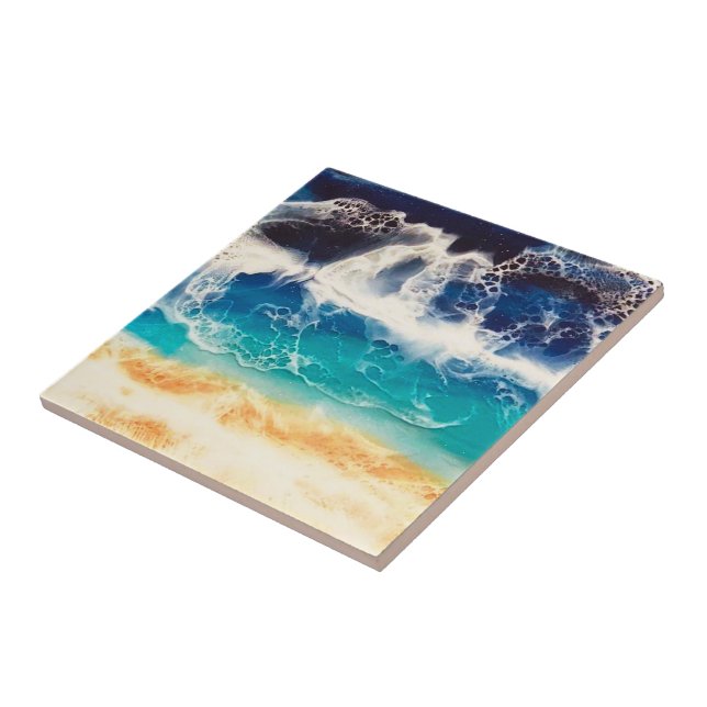 Beach  ceramic tile (Side)