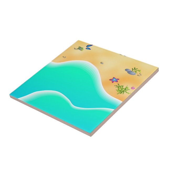 Beach Ceramic Tile (Side)