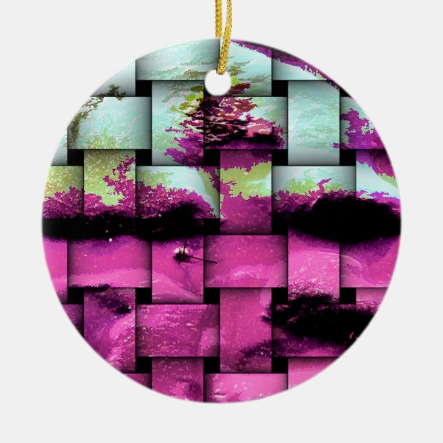 BEACH CERAMIC TREE DECORATION (Front)