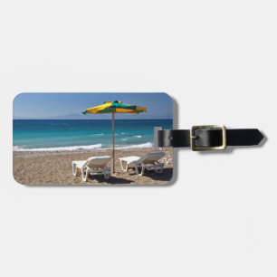 Beach Chairs and Umbrella – Summer Luggage Tag