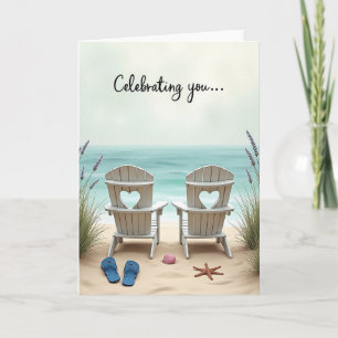 Beach Chairs Birthday Card