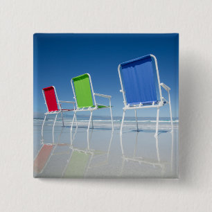 Beach Chairs In Australia 15 Cm Square Badge