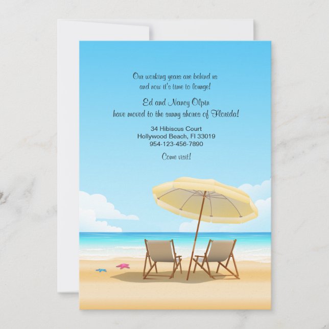 Beach Chairs Moving Announcement (Front)