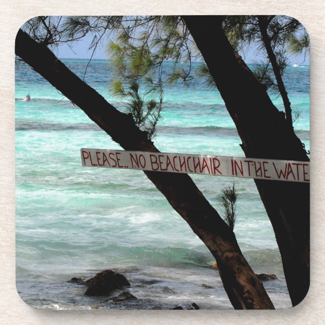 Beach Chairs Rum Point Grand Cayman Coaster (Front)