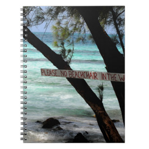 Beach Chairs Rum Point Grand Cayman Notebook