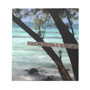 Beach Chairs Rum Point Grand Cayman Notepad