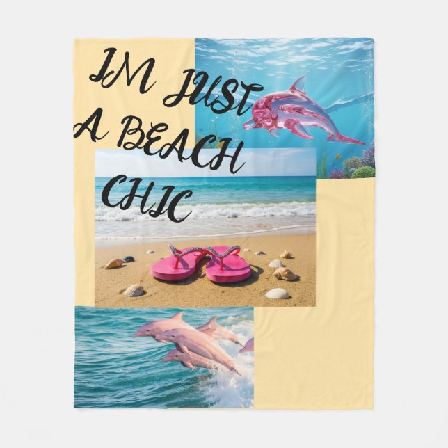 BEACH CHIC FLEECE BLANKET (Front)