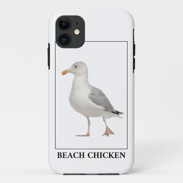 Beach Chicken – Seagull Gull Humour Case-Mate iPhone Case (Back)