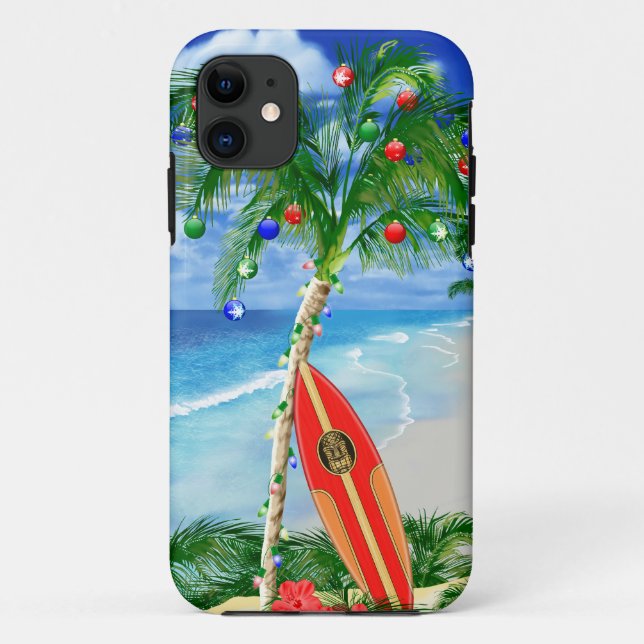 Beach Christmas Case-Mate iPhone Case (Back)