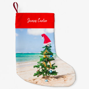 Beach Christmas Holiday Cosy Vibes Small Christmas Stocking