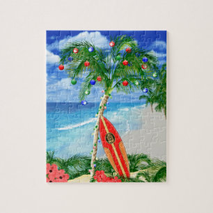 Beach Christmas Jigsaw Puzzle