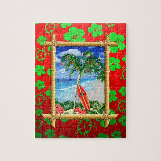 Beach Christmas Jigsaw Puzzle (Vertical)