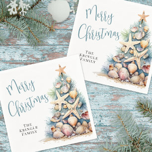 Beach Christmas Party Napkin