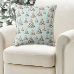 Beach Christmas Pattern Cushion<br><div class="desc">Get into the holiday spirit with this festive square throw pillow featuring a repeating pattern of Christmas trees made of shells and starfish. Perfect for adding beachy holiday vibes to your home decor, this pillow is a fun and stylish choice for anyone living in tropical places like Florida, Hawaii, or...</div>