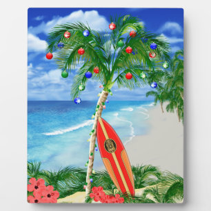 Beach Christmas Plaque