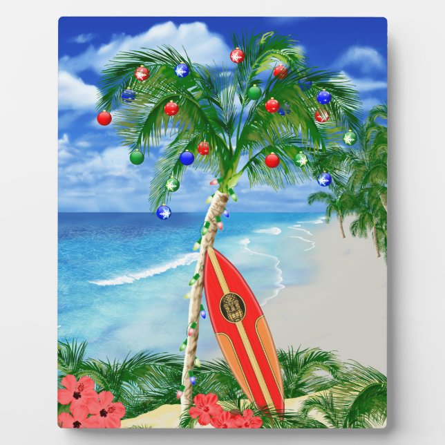 Beach Christmas Plaque (Front)