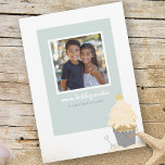 Beach Christmas Sand Pail Holiday Card<br><div class="desc">Bring the warmth and charm of a coastal Christmas to your holiday greetings with our Beachy Sand Pail Photo Christmas Card! Perfect for beach lovers and those who cherish the sea. The front of the card showcases a delightful illustration of a sand pail filled with sand shaped into a Christmas...</div>