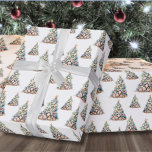 Beach Christmas Tree Pattern Wrapping Paper<br><div class="desc">Get into the holiday spirit with this unique Christmas wrapping paper featuring a Christmas tree pattern made of shells and starfish. Perfect for wrapping beachy holiday wishes, this paper is ideal for anyone living in tropical places like Florida, Hawaii, or the Bahamas, or for those who simply adore the beach...</div>