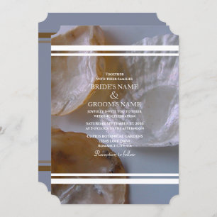 Beach Clams Wedding Invitations