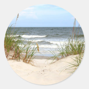 Beach Classic Round Sticker