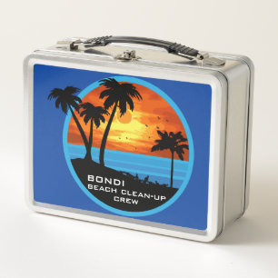 Beach Clean - Up Volunteer Crew Metal Lunch Box